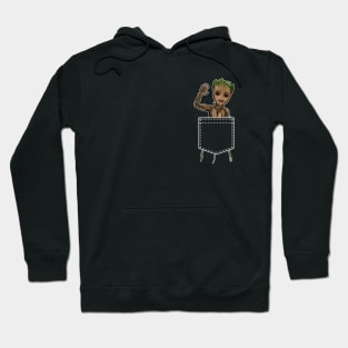 "I Am Groot" on my Pocket Hoodie